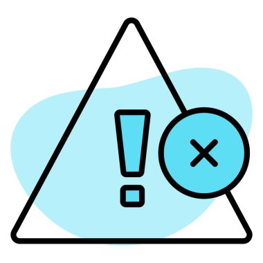 Uyarı için iyi tasarlanmış trend biçimi, düzenlenebilir simge