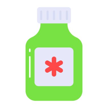 Hava geçirmez antibiyotik ilaç kavanozu, ilaç şişesi.