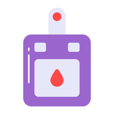 Glukometrenin, diyabet makinesinin, vektör simgesinin güzel bir tasarımı