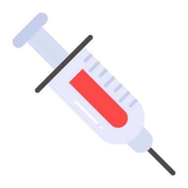 Modern tarzda inanılmaz bir enjeksiyon ikonu.,