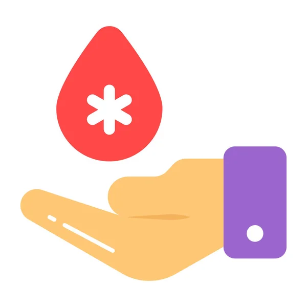 Increíble Diseño Vectorial Donación Sangre Estilo Editable Icono Premium — Vector de stock