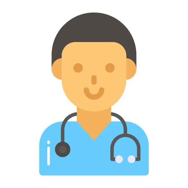 Ένα Επαγγελματικό Avatar Του Ιατρικού Διάνυσμα Εικονίδιο Μοντέρνο Σχεδιασμό Ιατρός — Διανυσματικό Αρχείο