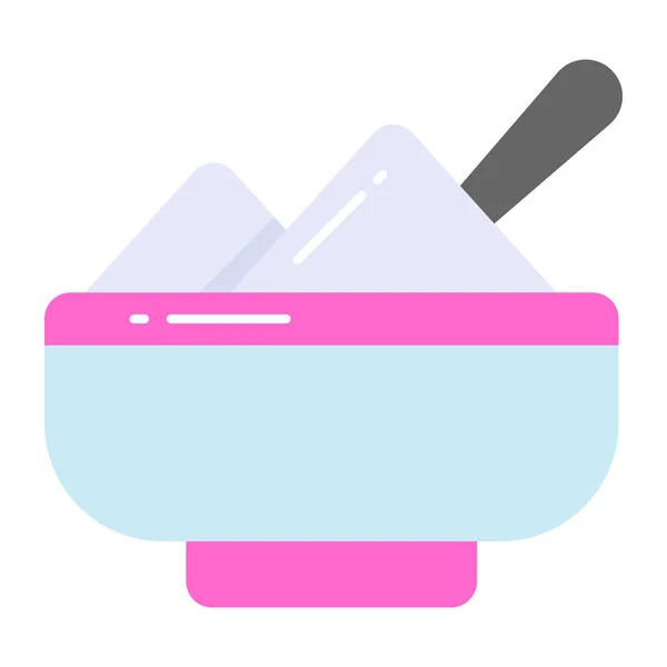 Vecteur Premium Bol Cuisine Design Tendance Bol Riz — Image vectorielle