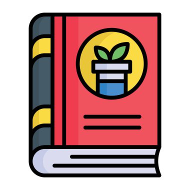 Biyoloji kitabı vektör tasarımı, modern ve moda tarzı