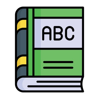 Modern tarzda düzenlenebilir İngiliz edebiyatı kitap vektörü