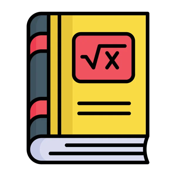 Increíble Diseño Vectorial Libro Matemáticas Icono Premium — Vector de stock