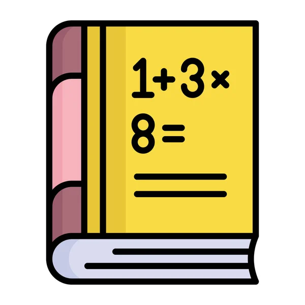 数学の本の素晴らしいベクトルデザインプレミアムアイコン — ストックベクタ