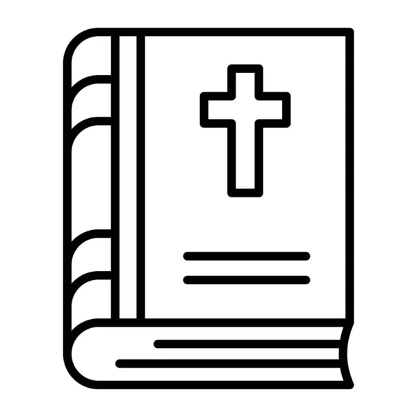 Sinal Cristianismo Livro Mostrando Vetor Livro Bíblico Estilo Moderno — Vetor de Stock