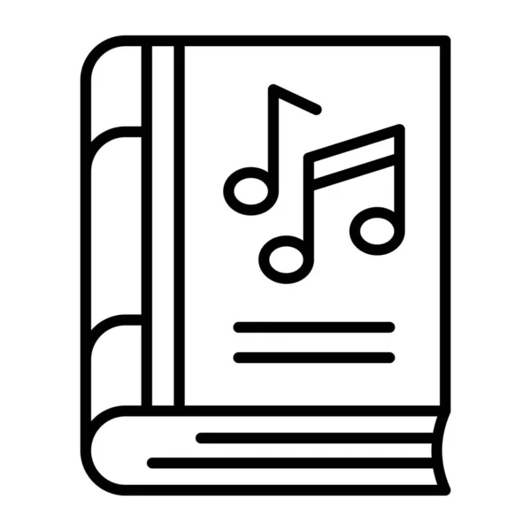 Notatki Muzyczne Temat Książki Projekt Wektorowy Książki Muzycznej Nowoczesnym Stylu — Wektor stockowy