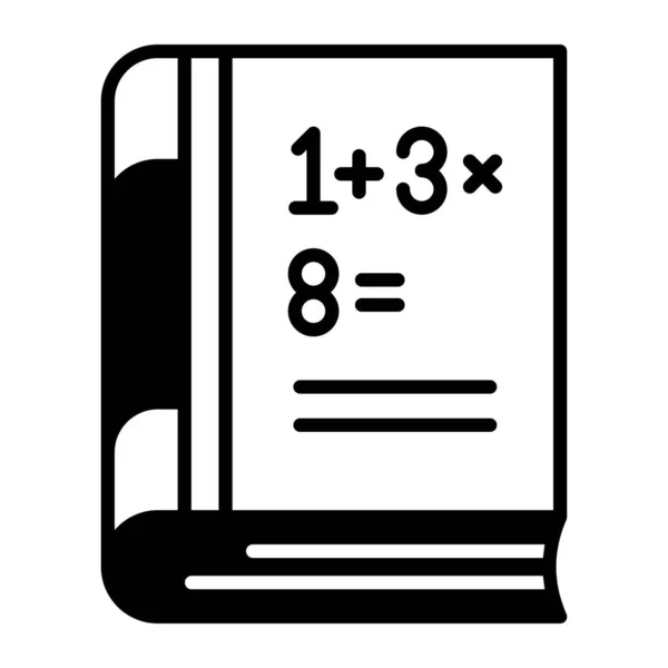 数学书籍令人惊奇的矢量设计 高级图标 — 图库矢量图片
