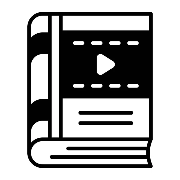 Diseño Vectores Video Libro Estilo Moderno Moda Fácil Usar — Vector de stock