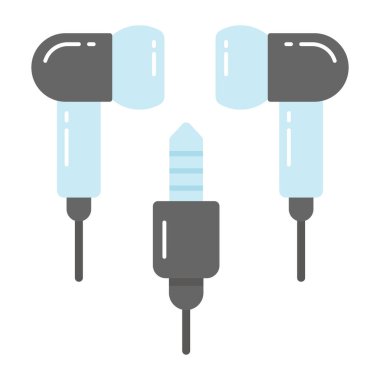 Eller serbest vektör tasarımı, müzik dinlemek için elektrikli aygıt