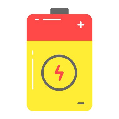 Pil hücresinin inanılmaz bir vektör tasarımı, premium simge