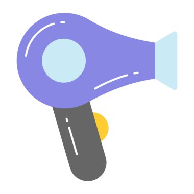 Saç kurutma makinesi simgesi, düzenlenebilir vektör tasarımı