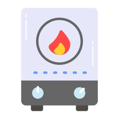 Anında gayzer vektör tasarımı, ev aletleri simgesi