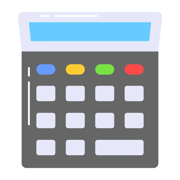 Ícone Moderno Calculadora Calculando Projeto Vetor Dispositivo —  Vetores de Stock