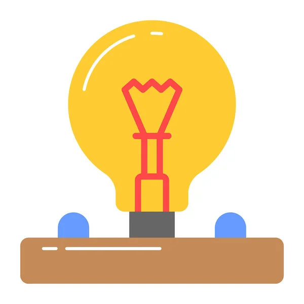 Electricity Light Bulb Vector Design Easy Use Icon — Stock Vector