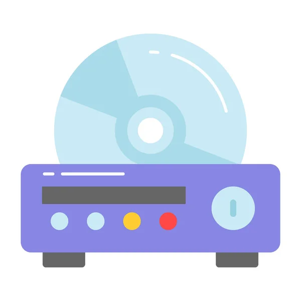 Dvd Player Vector Design Isolated White Background — Stock Vector