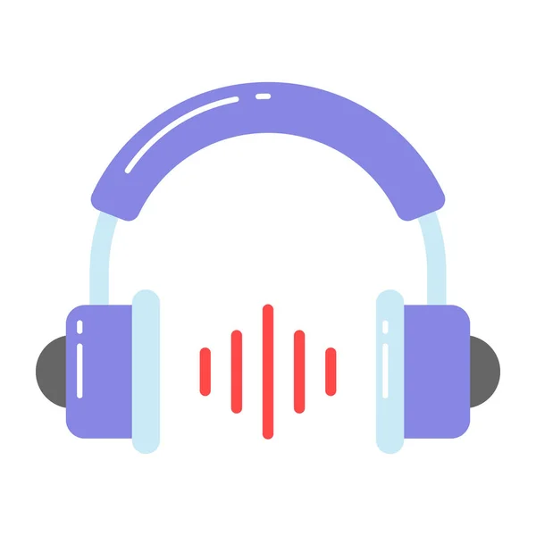 Projekt Ikony Słuchawkowej Modnym Stylu Łatwy Użyciu Ikona — Wektor stockowy