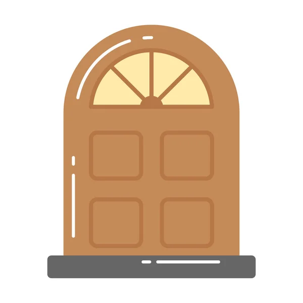 Όμορφο Σχεδιασμένο Εικονίδιο Της Πόρτας Εισόδου Στο Σπίτι Μοντέρνο Στυλ — Διανυσματικό Αρχείο