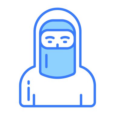 Modern vektör tesettürlü Müslüman kadının bu özel simgesini yükle