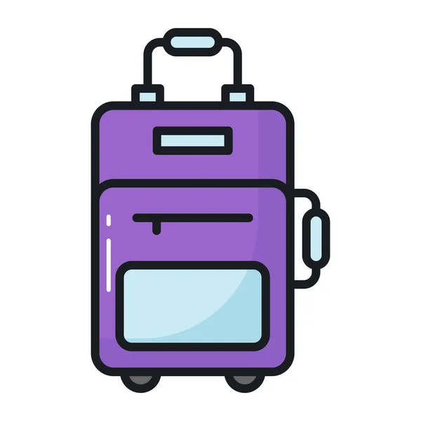 旅行袋矢量设计 可编辑风格的行李高级图标 — 图库矢量图片