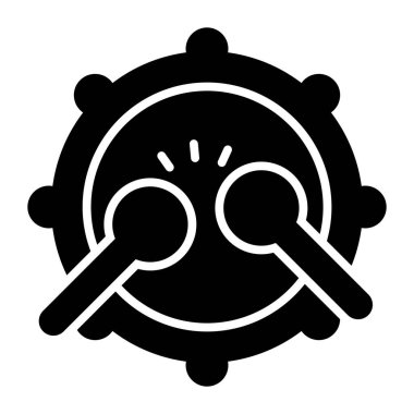 Perküsyon enstrümanı, modern tarzda davul vektörü