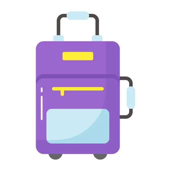 Seyahat Çantası Vektör Tasarımı Düzenlenebilir Biçimli Bagaj Premium Simgesi — Stok Vektör