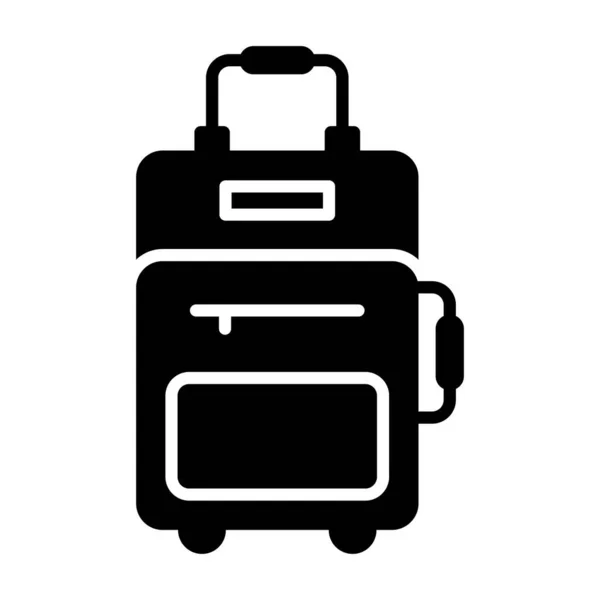 Projekt Wektora Torby Podróżnej Ikona Premium Bagażu Edytowalnym Stylu — Wektor stockowy
