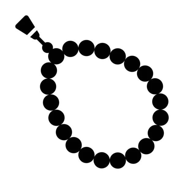 Eine Kette Von Heiligen Perlen Für Die Anbetung Konzept Der — Stockvektor