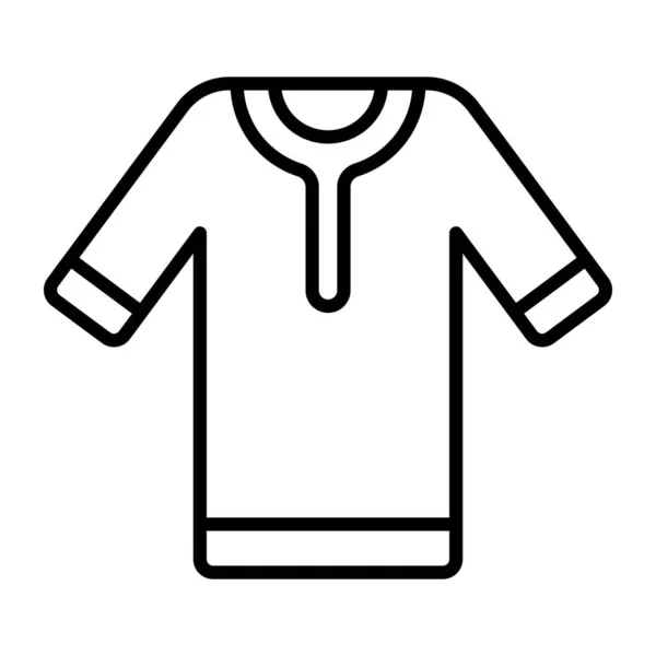 Kreativt Utformad Vektor Tunika Modern Stil Trendig Ikon Kulturella Kläder — Stock vektor