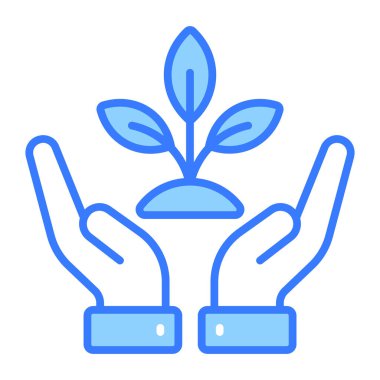 Eko bakımın akılda kalıcı vektör tasarımına bir göz atın, bitki bakımının birinci sınıf simgesi.