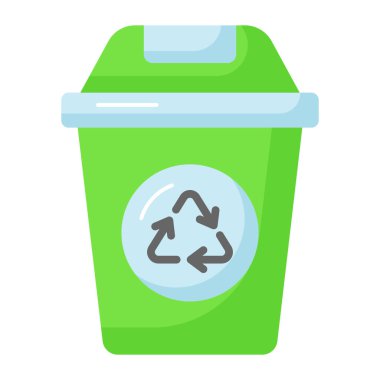 Çöp tenekesinin, çöp kutusunun, çöp kutusu simgesinin şu inanılmaz vektörüne bakın.