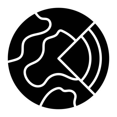 Modern tarzda Dünya katmanları vektör tasarımı, modaya uygun biçimde jeoloji simgesi