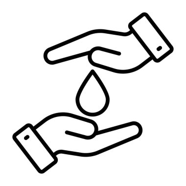 Su damlası, su ikonunu gösteriyor modern tarzda tasarruf, vektör kullanımı kolay, dünya günü simgesi