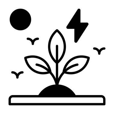 Güzel tasarlanmış yeşil enerji vektörü, beyaz arkaplanda izole edilmiş iyi tasarlanmış bir eko enerji ikonu.