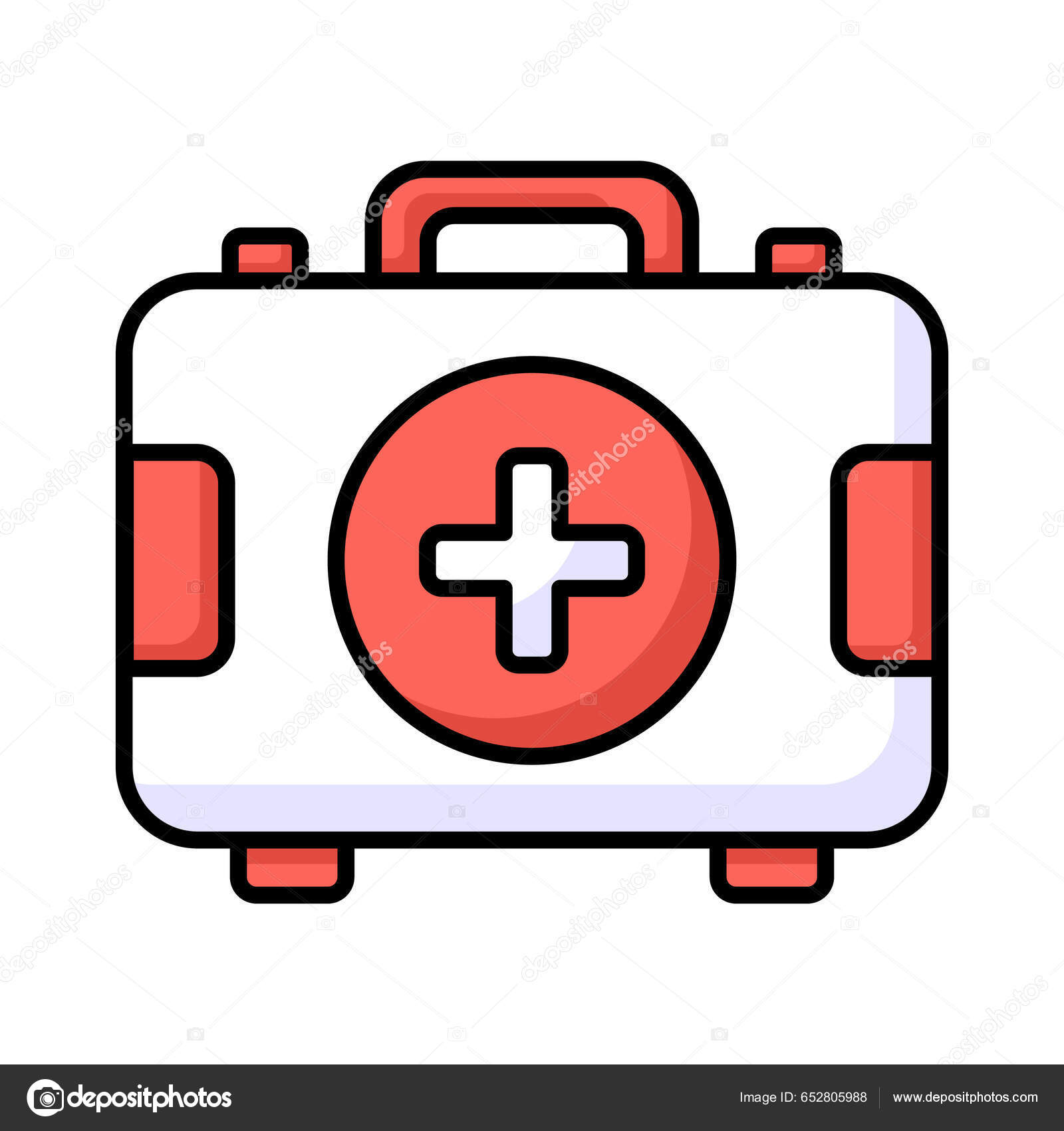 First Aid Kit Icon Typically Represents Collection Supplies Equipment Used  Stock Vector by ©IconsHome 652805988