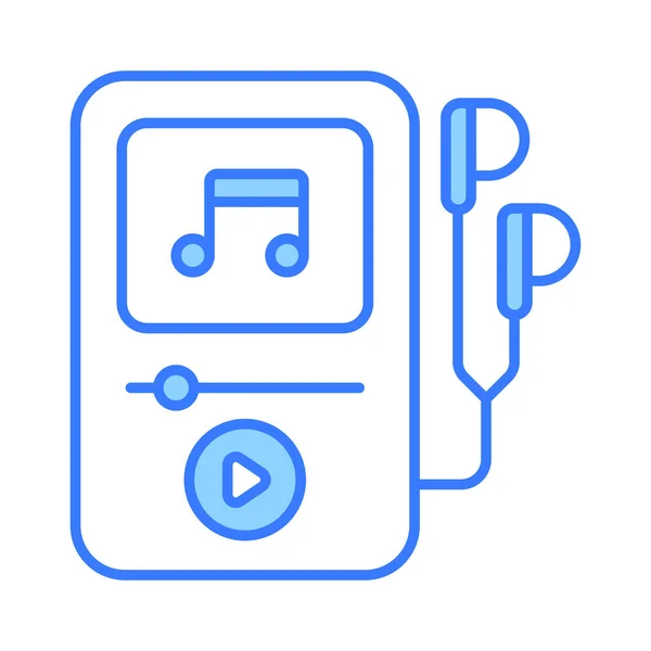 Music Player Icon Modern Style Editable Vector Mp3 Player — Stock Vector