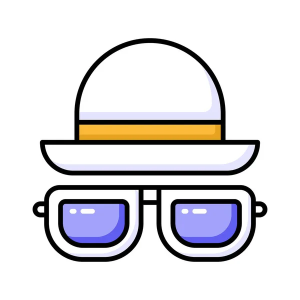 Schnappen Sie Sich Dieses Erstaunliche Symbol Von Hut Und Brille — Stockvektor