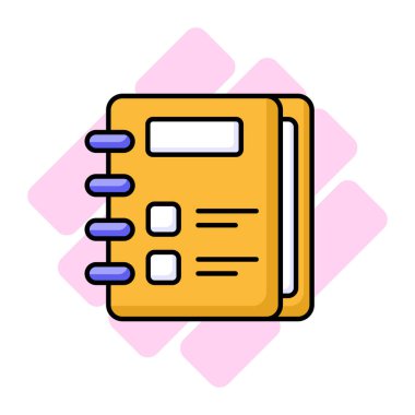 Klasik bir kapak ve sayfa içeren bir fotoğraf albümü simgesi, anıları, nostaljiyi temsil eden ve değer verilmesi gereken anları koruyan