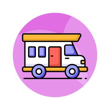 Bu muhteşem otobüs vektörünü modern tarzda, verimli ve uygun bir şekilde kavra.