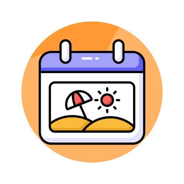 Seyahat takvimi çizelgesi modern biçim, planlayıcı vektör tasarımı