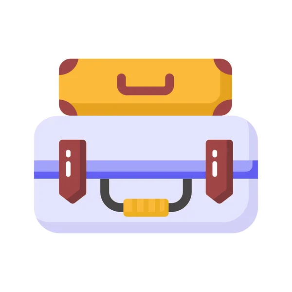 精心制作的时尚风格行李袋图标设计 旅行行李矢量定制设计 — 图库矢量图片