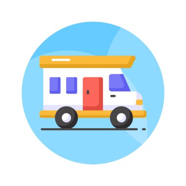 Bu muhteşem otobüs vektörünü modern tarzda, verimli ve uygun bir şekilde kavra.