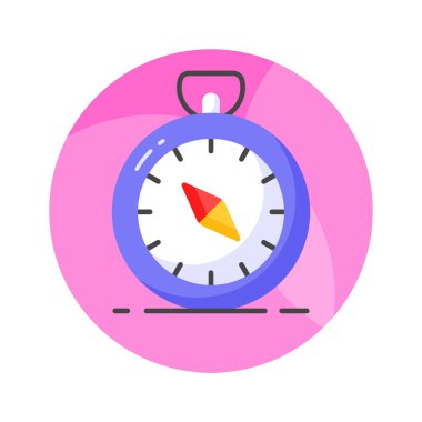 Modern stil, navigasyon aracı simgesinde pusula inanılmaz bir vektör tasarımı