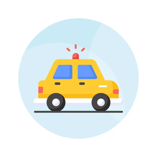 Іконка Таксі Модному Стилі Автомобіль Місцевого Транспорту — стоковий вектор
