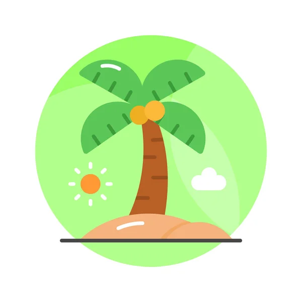 Prachtige Vector Van Palmboom Moderne Stijl Makkelijk Gebruiken Web Mobiele — Stockvector