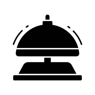 Bu güzel tasarım otelin çan simgesini modada, düzenlenebilir vektörde işaretleyin
