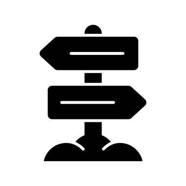 Bu inanılmaz işaret direğini modern biçim, yön tahtası veya bilgi panosu simgesinde tut