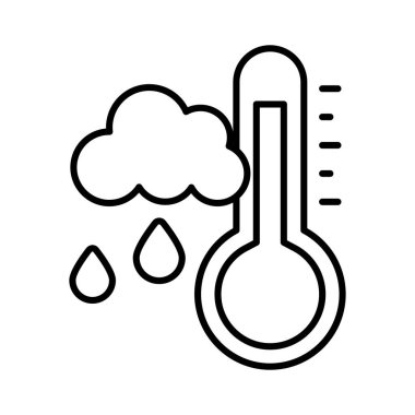 Modern stilde hava simgesinin güzel dizayn edilmiş vektörü, simgeyi kullanması kolay